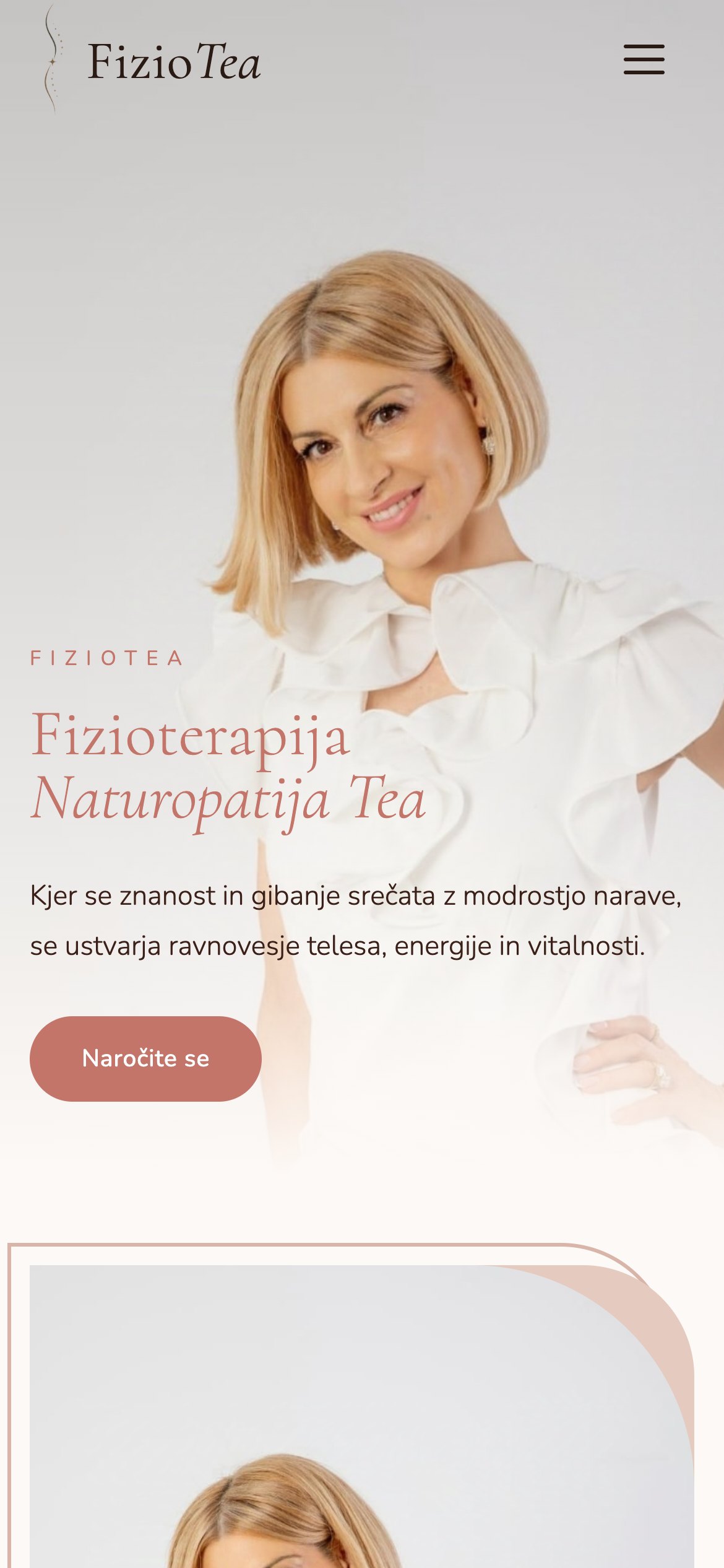 FizioTea on mobile