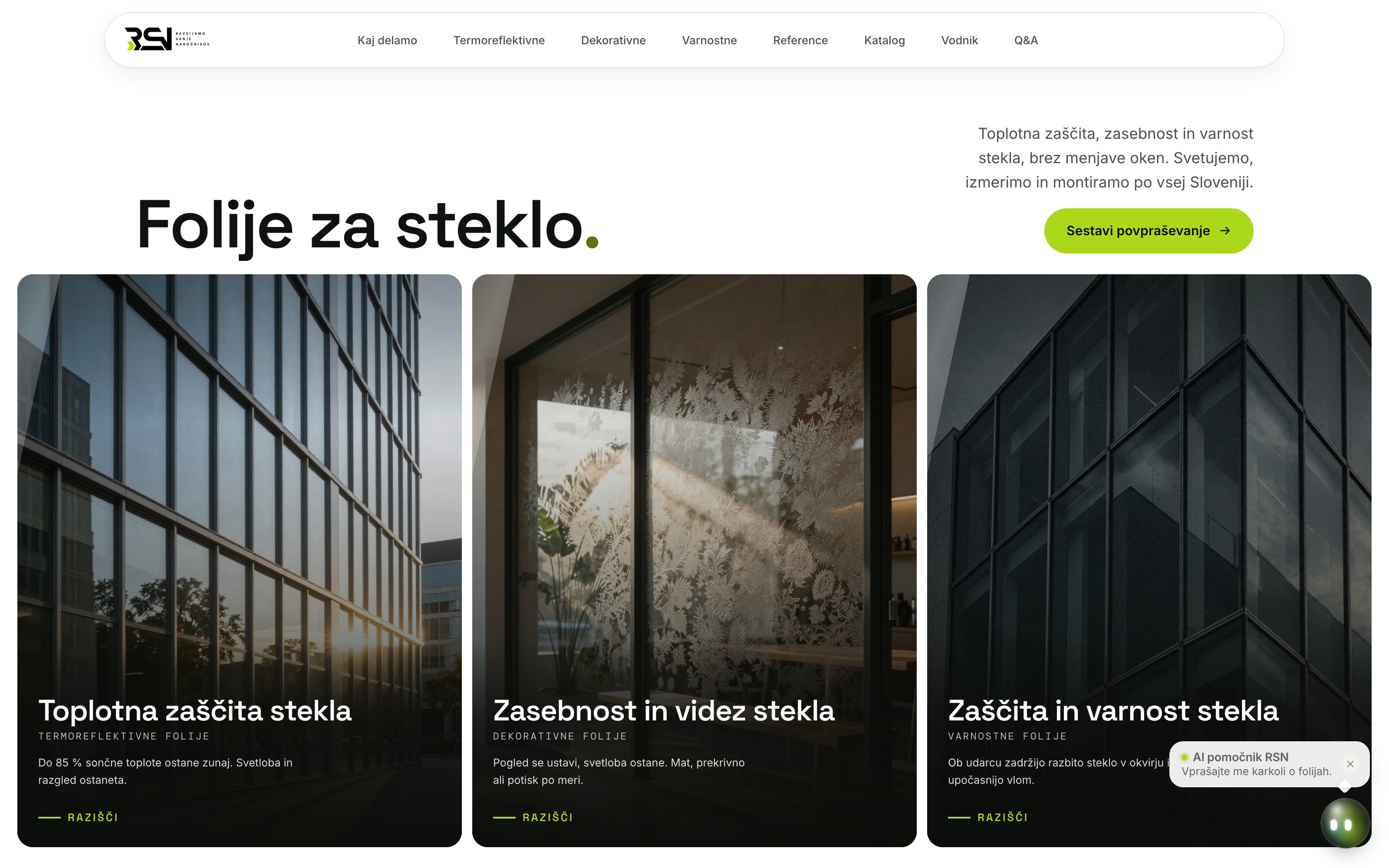 RSN, homepage